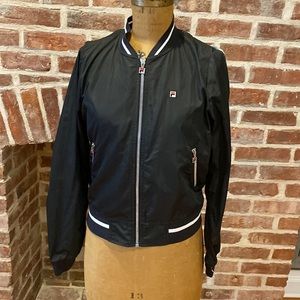 Fila white line jacket size medium new